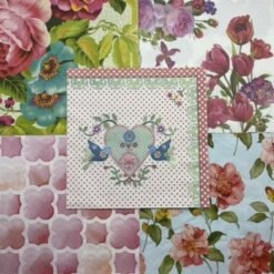 Serviettes - Pink & Green tones