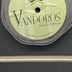 Vandoras Ribbon - 10mm Brown/Latte - 1 metre