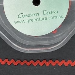 Ribbon - 4mm Red Ric Rac - 1 metre