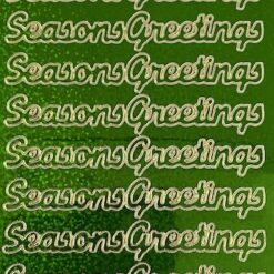 Seasons Greetings 1 - Holographic Green