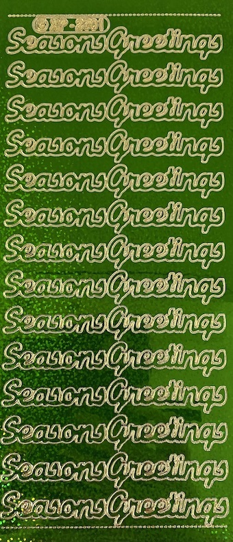 Seasons Greetings 1 - Holographic Green