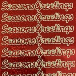 Seasons Greetings 1 - Holographic Red