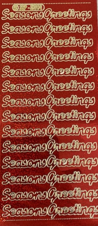 Seasons Greetings 1 - Holographic Red