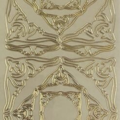 Various corners - Caroline - Gold on white