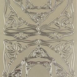Various corners - Caroline - Silver on white