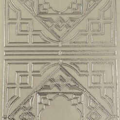 Various corners - Patricia - Silver on white
