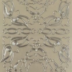 Various corners - Joyce - Silver on white