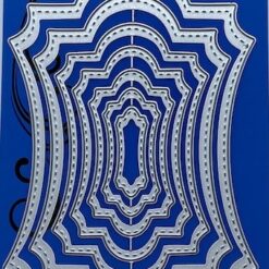 Nested stitched ornate shape - 3