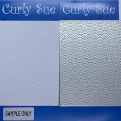 Scalloped stitched background