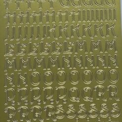 Alphabet 5 - Upper case - Gold