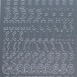 Alphabet 6 - Upper case - Silver