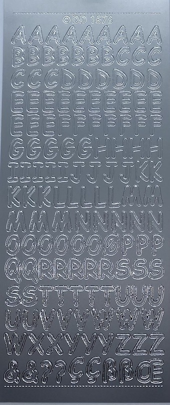 Alphabet 6 - Upper case - Silver