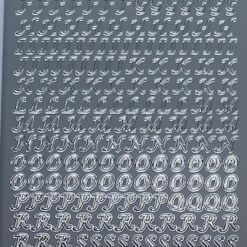 Alphabet 8 - Upper case - Silver