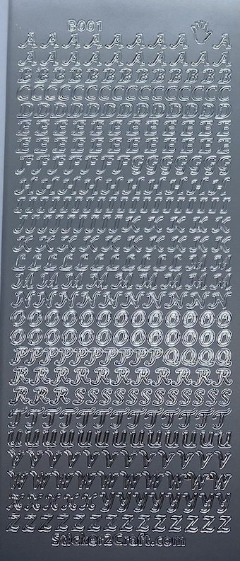 Alphabet 8 - Upper case - Silver