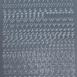 Alphabet 8 - lower case - Silver