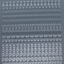 Alphabet 7 - lower case - Silver