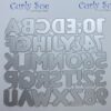 Alphabet 3.8cm - Bubble writing