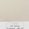 Vellum - A4 Pack of 10
