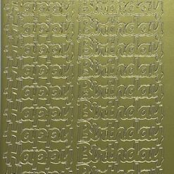 Happy Birthday 6 - Gold