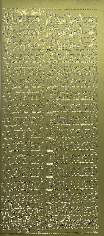 Happy Birthday 6 - Gold