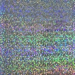 Happy Birthday 6 - Holographic Silver (gold outline)