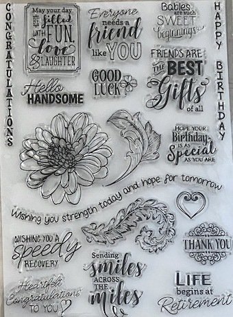 Mixed sentiments stamp set