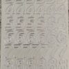 Numbers 2cm - Holographic Silver/Clear