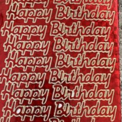 Happy Birthday 6 - Holographic Red