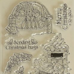 Sending Christmas hugs stamp & die set