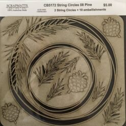 Scrapmatts - String Circles 08 Pine