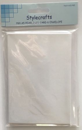 Card and envelopes - White