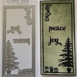 Alternative view of Slimline Die Set - Christmas
