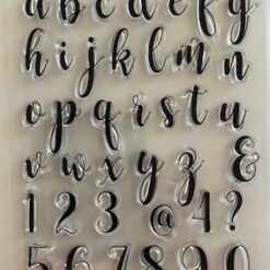 Alphabet Script - Lower Case and Numbers