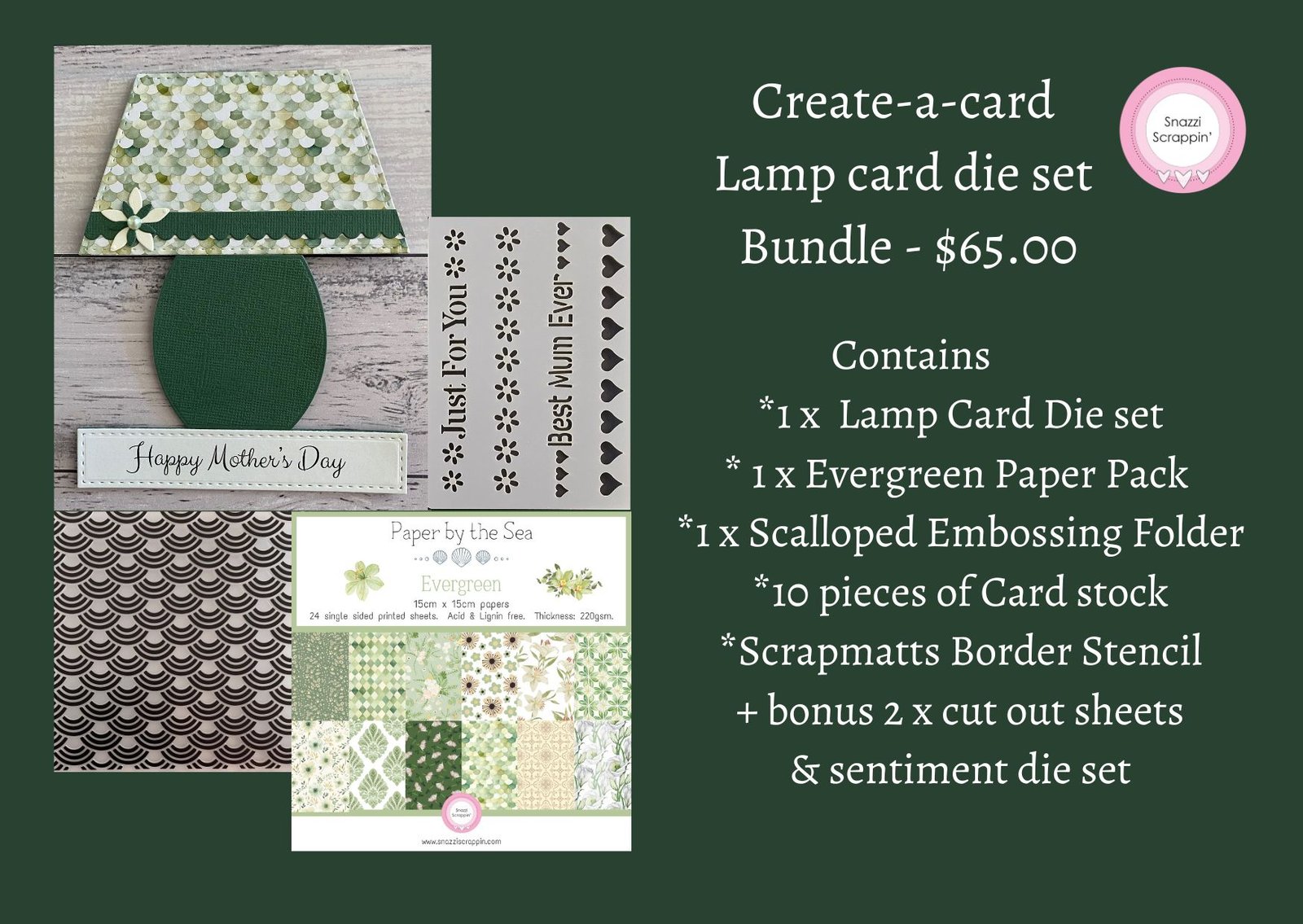 Bundle - Create-a-card - Lamp Card Die Set