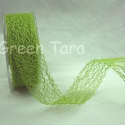 Mesh Ribbon - Lime Green 1 metre