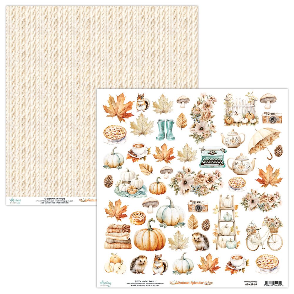 Mintay - Autumn Splendor - cut apart sheet