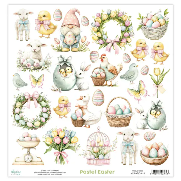 Mintay - Elements sheets - Pastel Easter