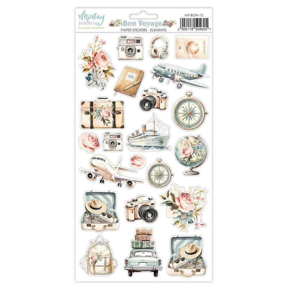 Mintay - Bon Voyage - Paper stickers - elements
