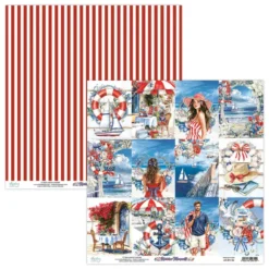 Mintay - Riviera Moments - 3" x 4" cut apart sheet