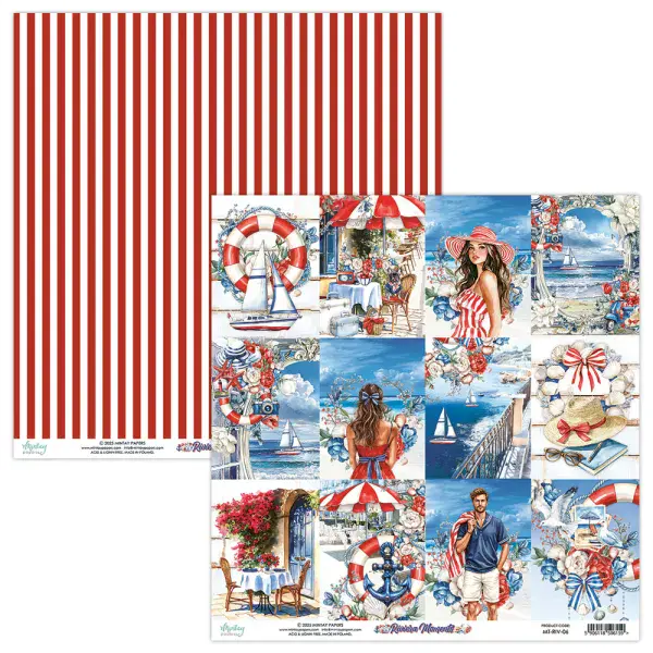 Mintay - Riviera Moments - 3" x 4" cut apart sheet