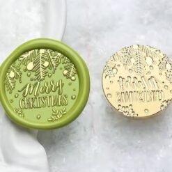 Wax Seal head - Merry Christmas & Fir