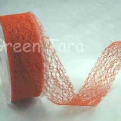 Mesh Ribbon - Orange 1 metre