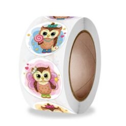 Sticker roll - Owls - 25mm