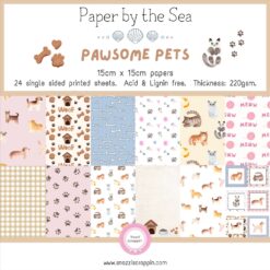 Paper by the Sea - Pawesome Pets - 15cm x 15cm
