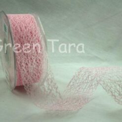 Mesh Ribbon - Pale Pink 1 metre