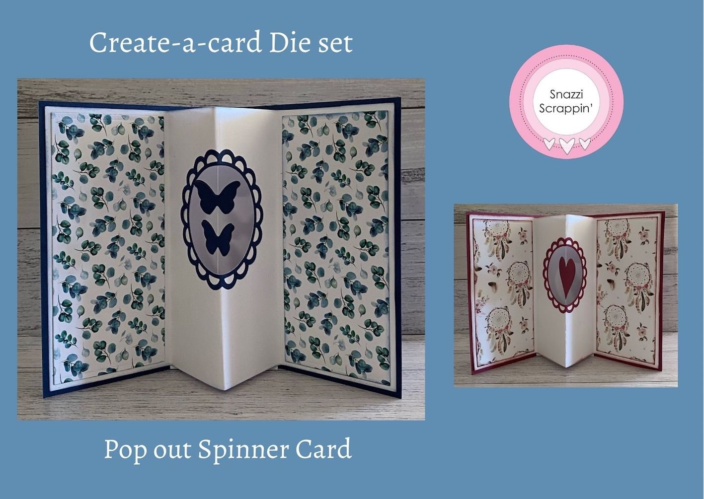 Create-a-card - Pop out Spinner card Die set