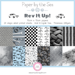 Paper by the Sea - Rev it Up - 15cm x 15cm