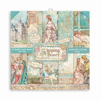Stamperia Mini Scrapbooking Pad (8×8) Sleeping Beauty