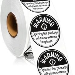 Sticker roll - Warning 38mm