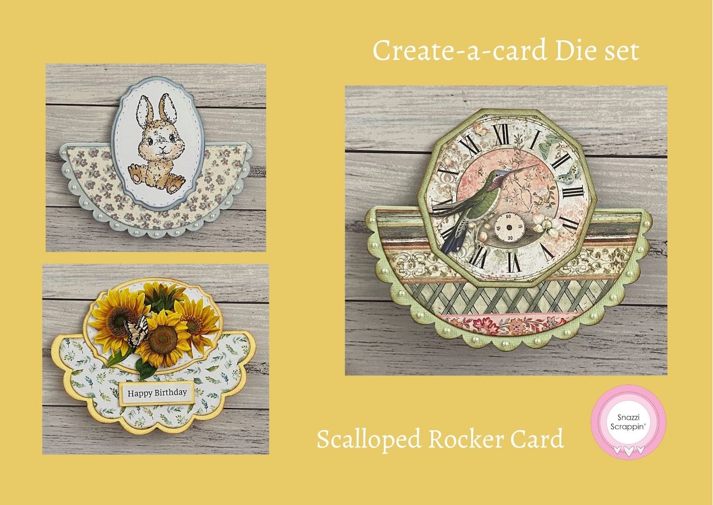 Create-a-card - Scalloped Rocker Die set